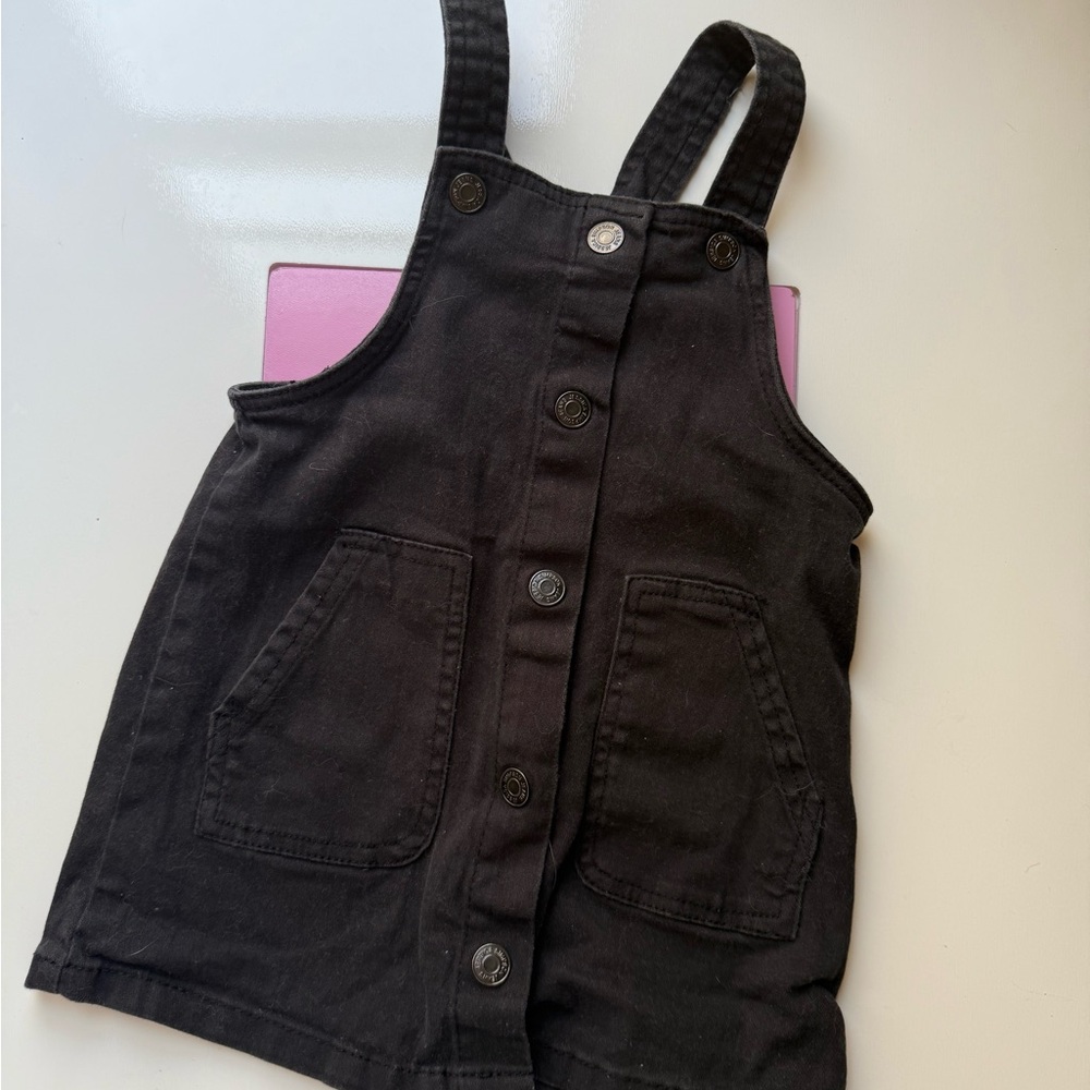 Black Kids Overalls Dress